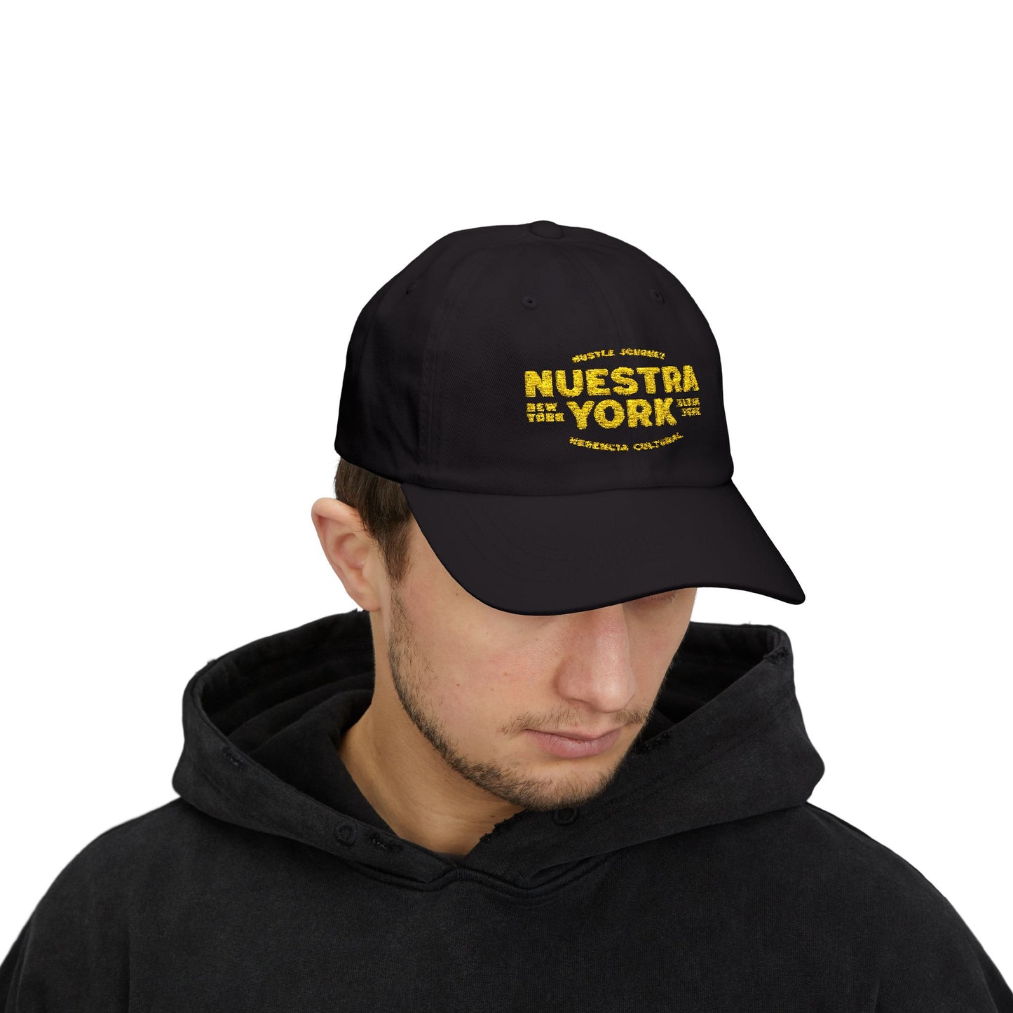 Nuestra York Hustle Heritage - Black & Gold Dad Cap
