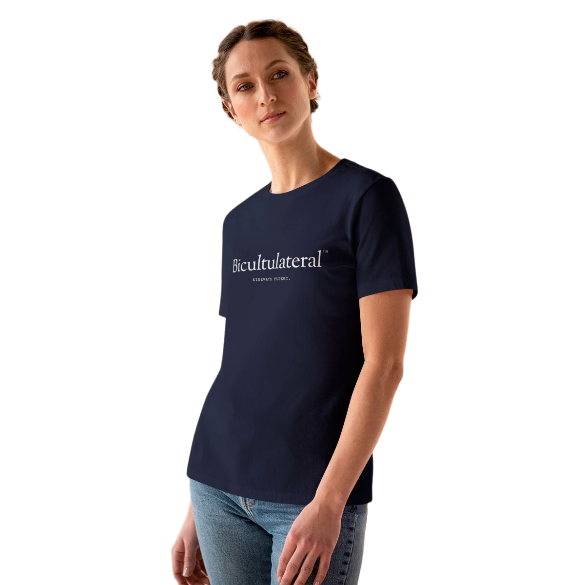 Bicultulateral™ Women's Tee, Navy