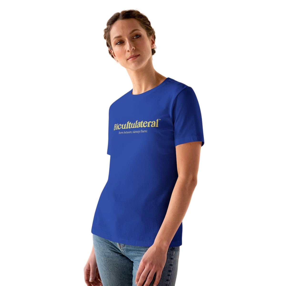 Bicultulateral™ Women's Tee, Royal Blue