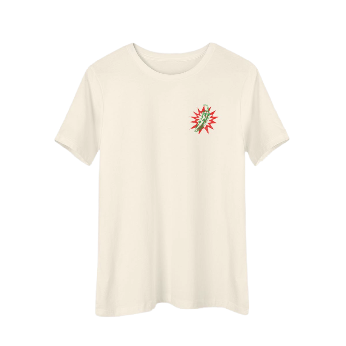 Caliente and Picante Vibes, Woman's Tee, Natural