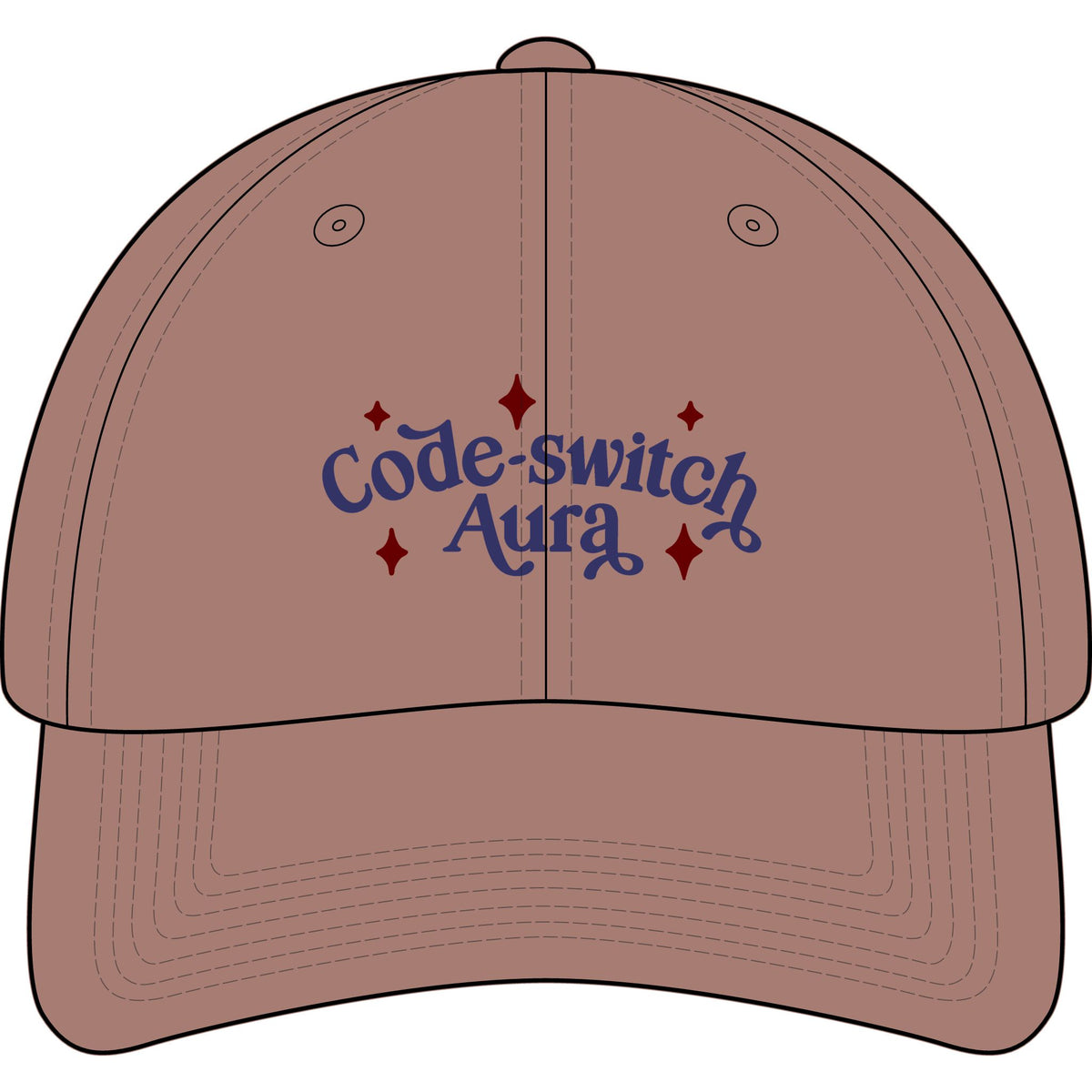 Code-Switch Aura Cap, Corduroy Flat-Peak, Rose