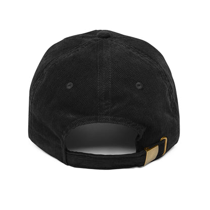 New York, Nueva York to Nuestra York - Typography Black Corduroy Cap
