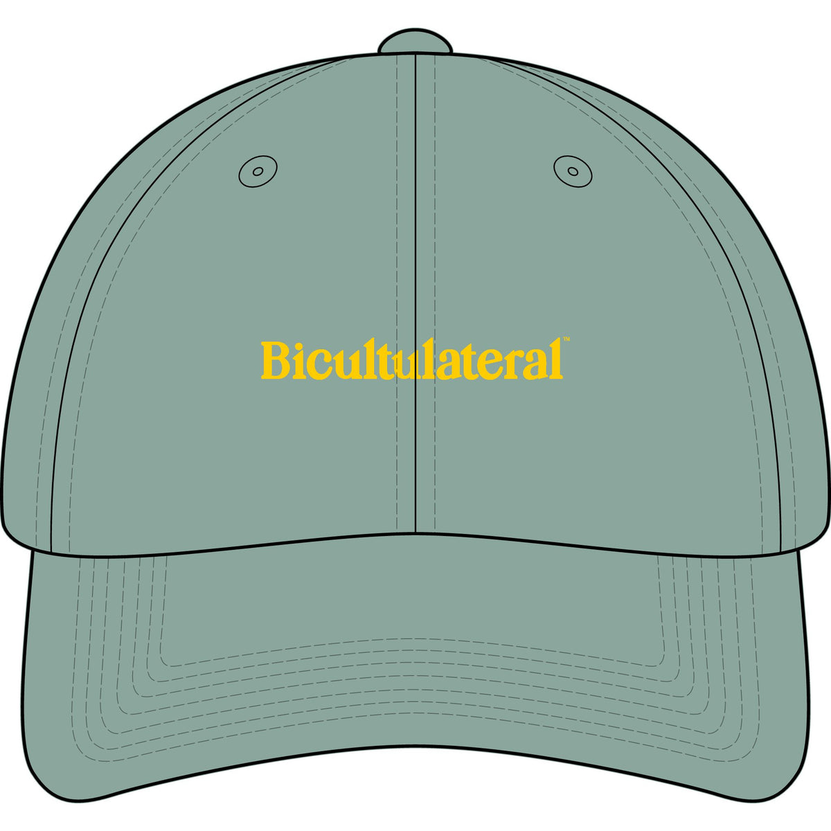 Bicultulateral™ Cap, Corduroy Flat-Peak, Sage Green