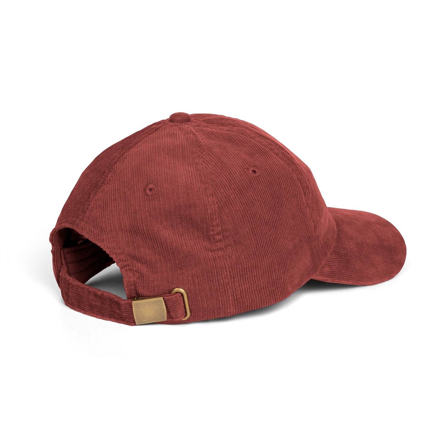 Nuestra York -Typographic Terracota Corduroy Cap