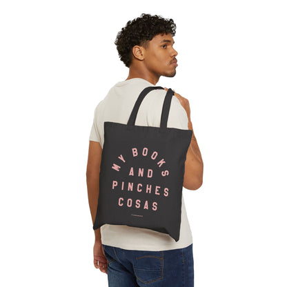 My Books and Pinches Cosas -  Black Canvas Bag