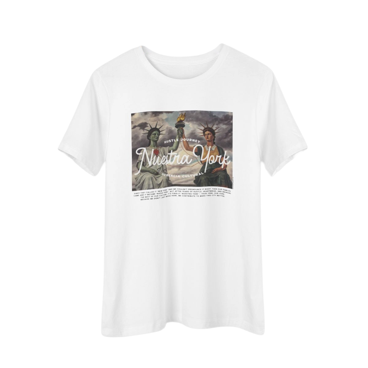 Nuestra York™ Liberty Heritage, Woman's Tee, Withe