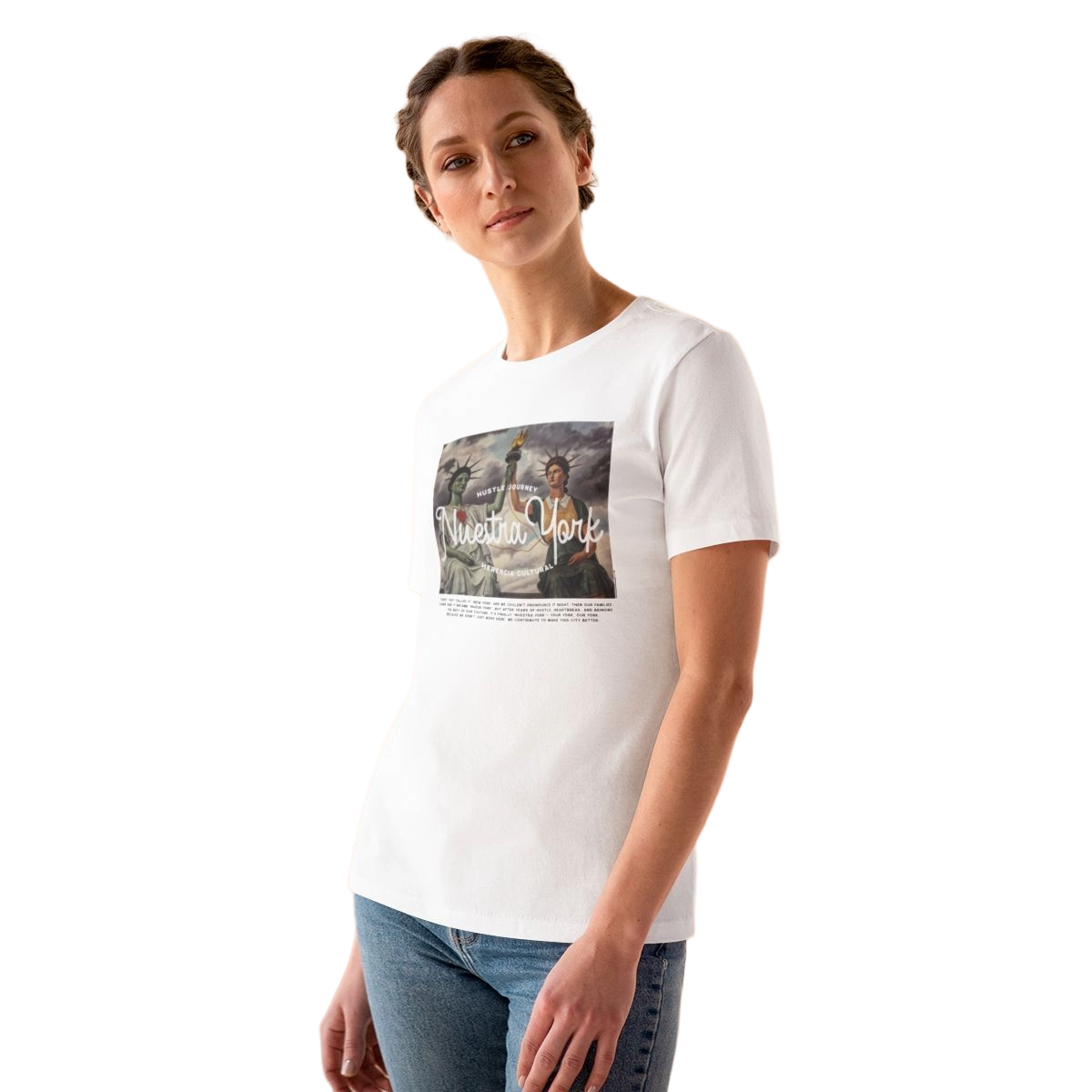 Nuestra York™ Liberty Heritage, Woman's Tee, Withe