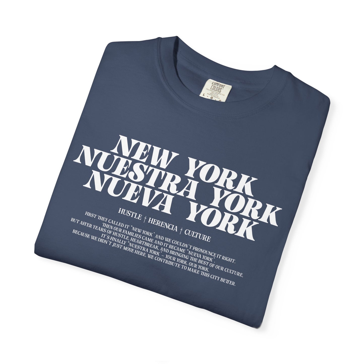 Nuestra York Immigrant Declaration - Midnight Blue