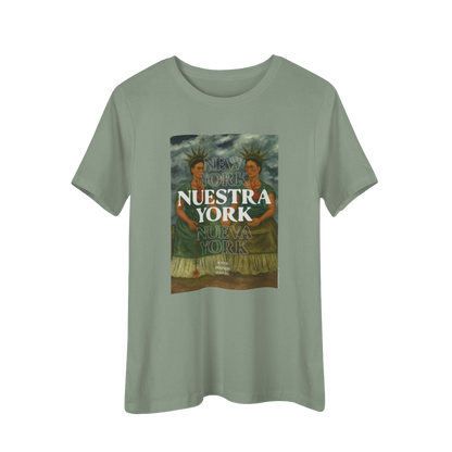 Nuestra York™ Frida Inspired, Woman's Tee, Earthy Sage
