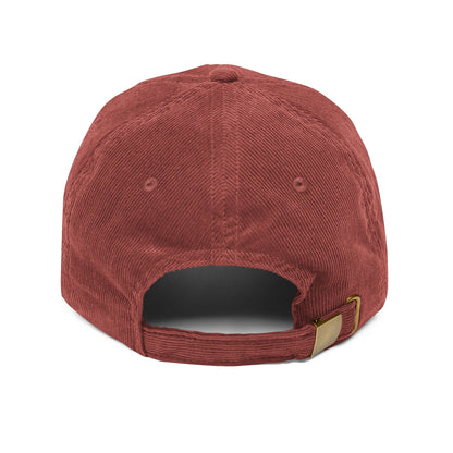 Nuestra York -Typographic Terracota Corduroy Cap