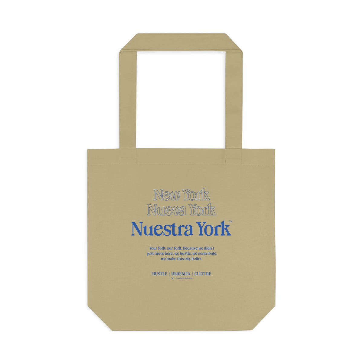 Nuestra York™ Philosophy Cotton Tote Bag, Khaki