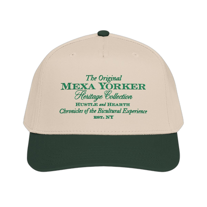 The Original Mexa Yorker Cap, Natural and Forest Green