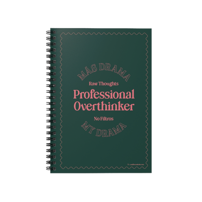 Professional Overthinker Notebook, Green