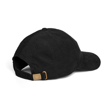 New York, Nueva York to Nuestra York - Typography Black Corduroy Cap