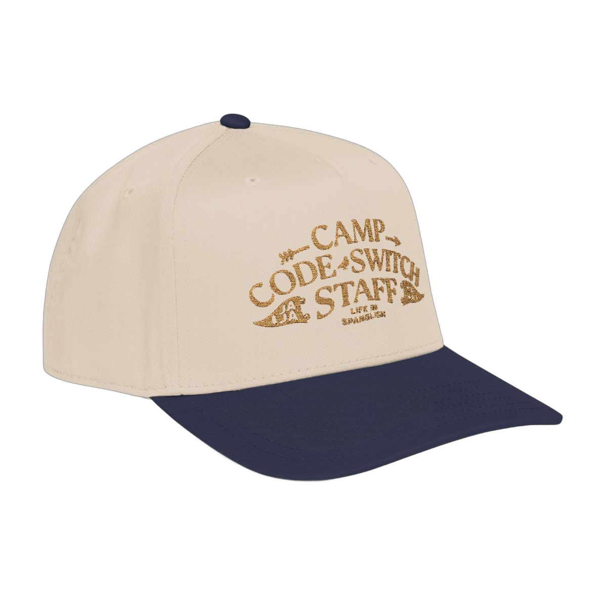 Camp Code-Switch Staff Cap, Natural and Navy