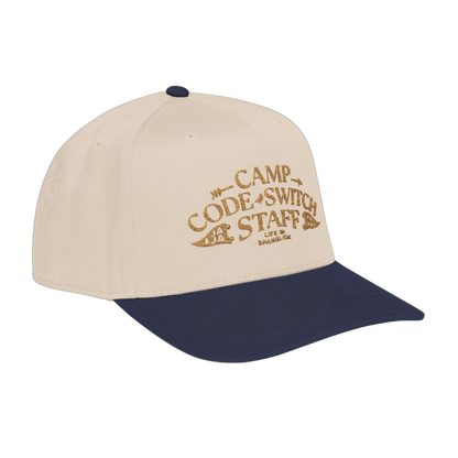 Camp Code-Switch Staff Cap, Natural and Navy