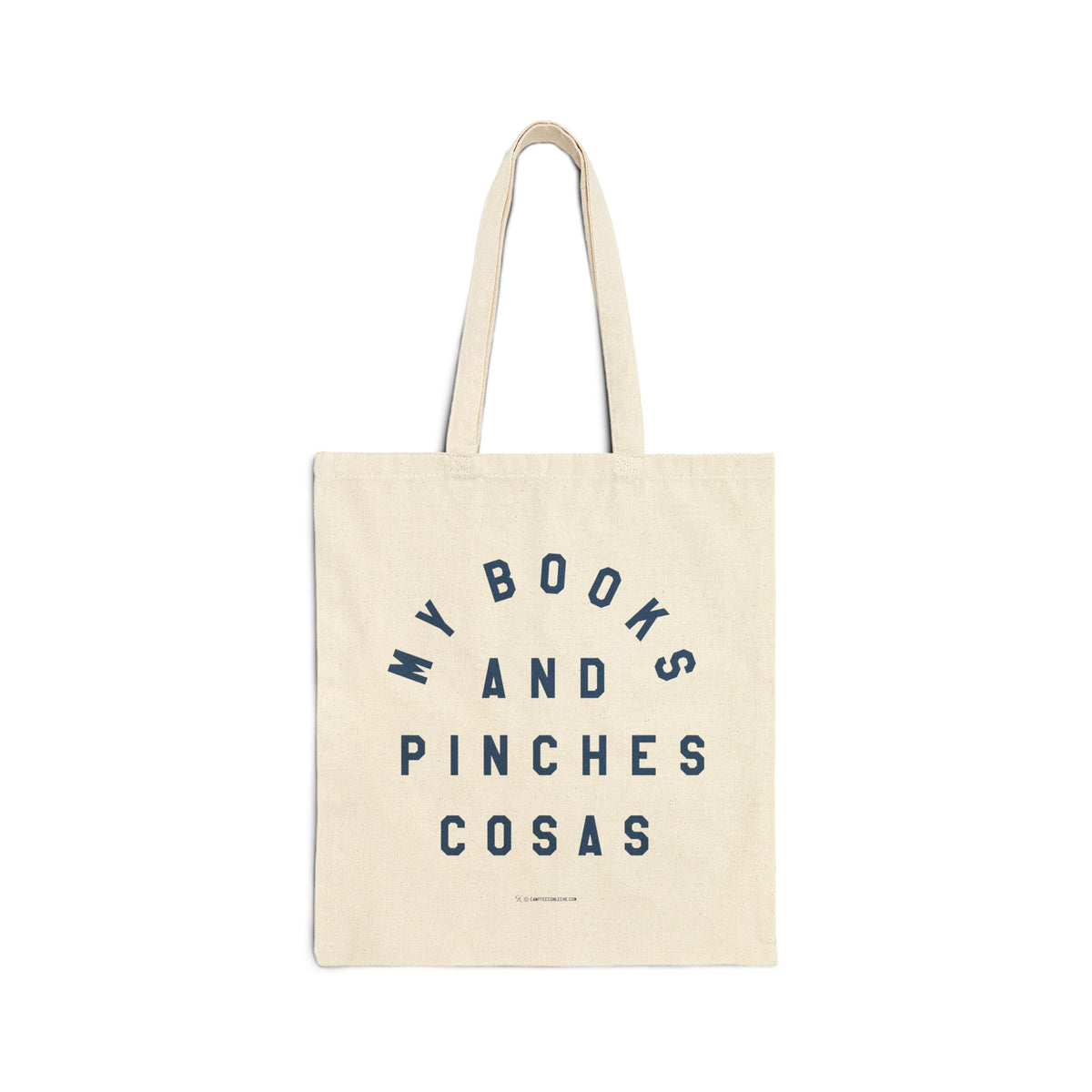 My Books and Pinches Cosas in Blue -  Canvas Bag