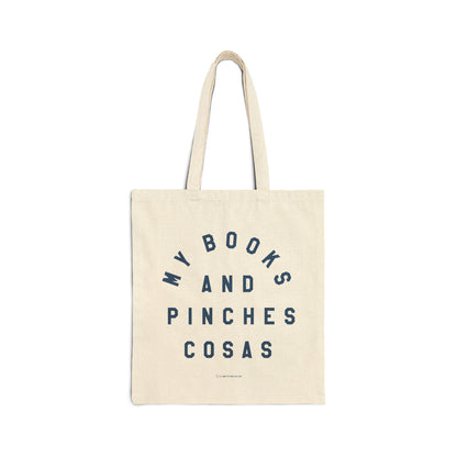 My Books and Pinches Cosas in Blue -  Canvas Bag