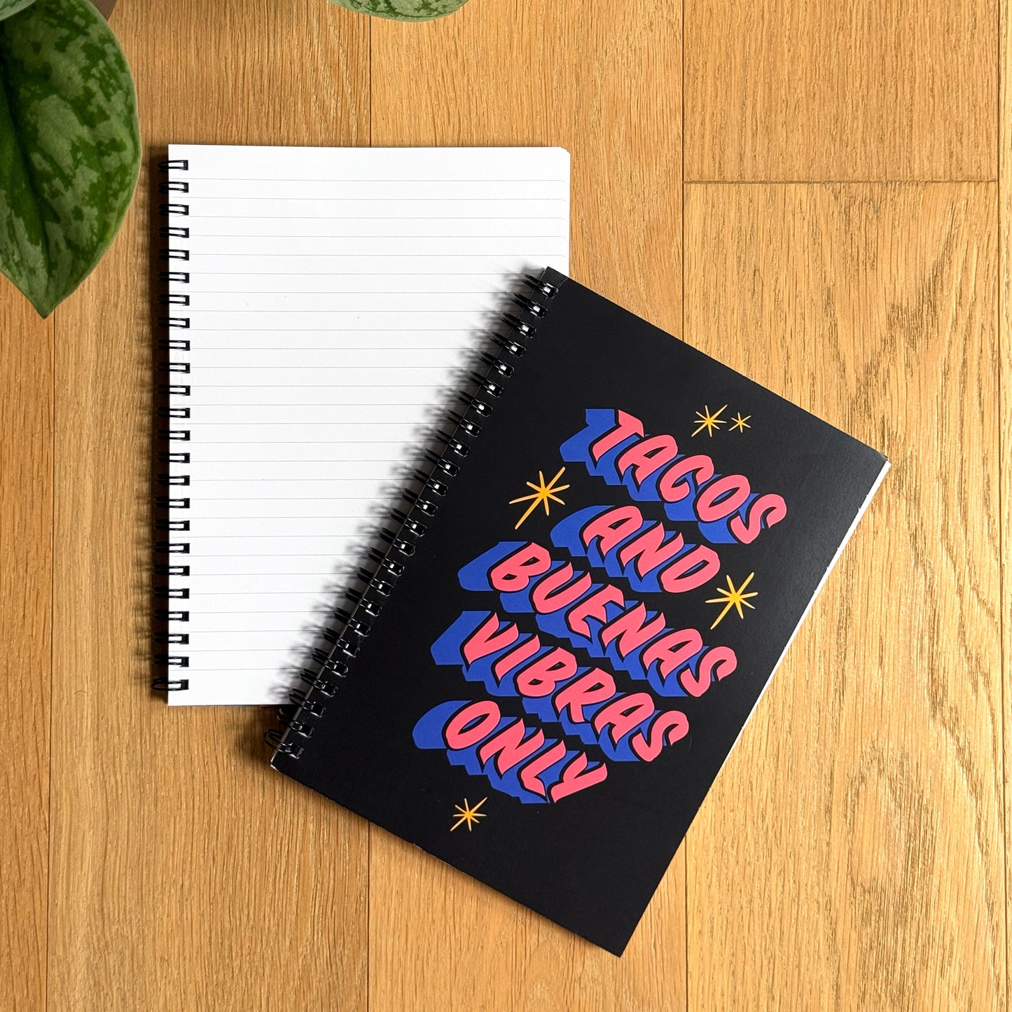 Tacos & Buenas Vibras Only Notebook