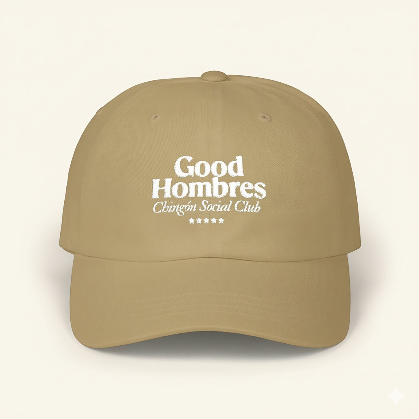 Good Hombres Chingón Social Club -  Khaki Classic Dad Cap