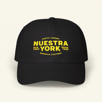 Nuestra York Hustle Heritage - Black & Gold Dad Cap
