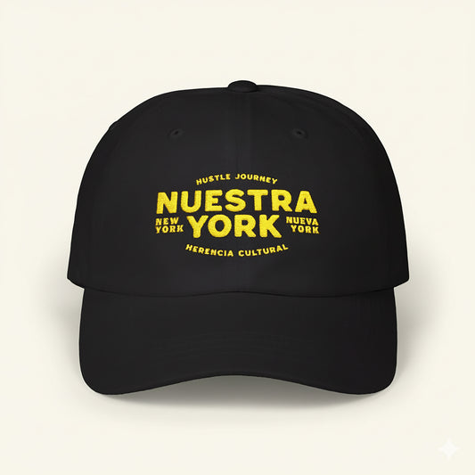 Nuestra York Hustle Heritage - Black & Gold Dad Cap