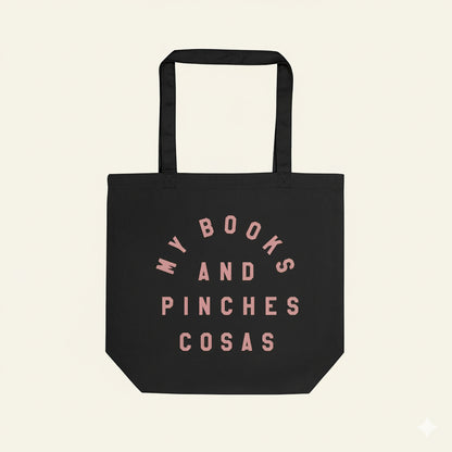 My Books and Pinches Cosas - Book Lover Black Tote - Organic