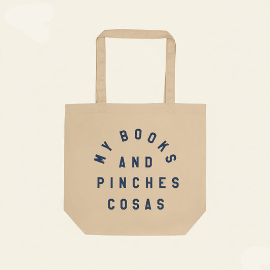 My Books and Pinches Cosas - Book Lover Natural Tote - Organic