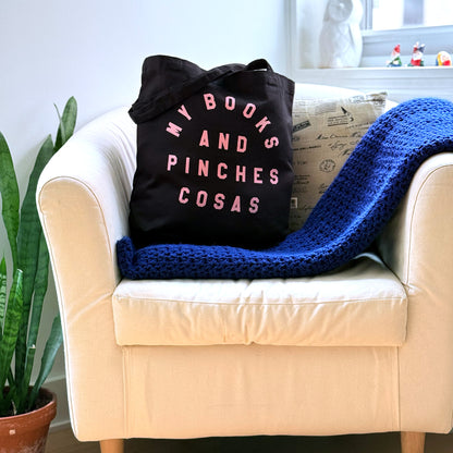 My Books and Pinches Cosas - Book Lover Black Tote - Organic