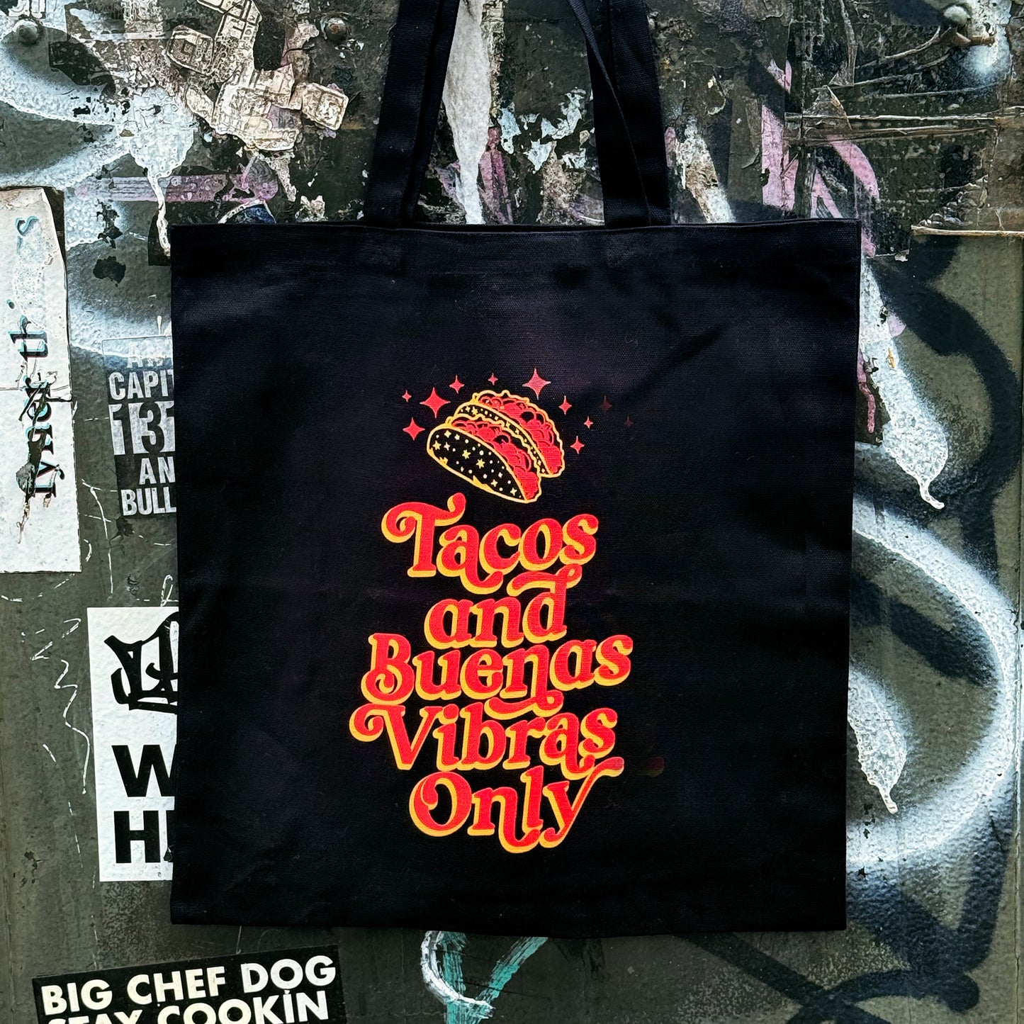Tacos & Buenas Vibras Only - Retro Diner Tote