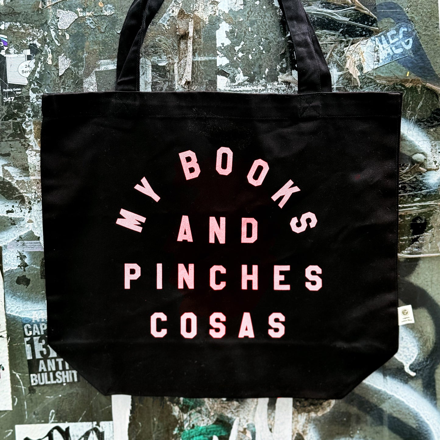 My Books and Pinches Cosas - Book Lover Black Tote - Organic