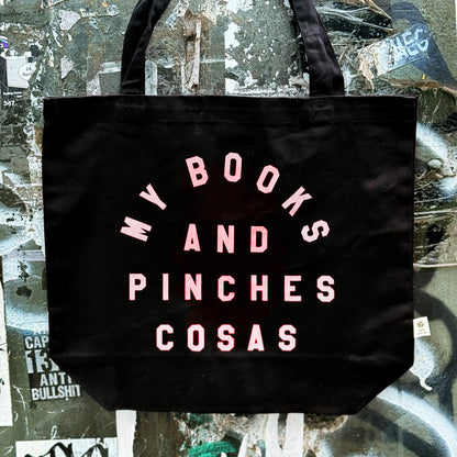 My Books and Pinches Cosas - Book Lover Black Tote - Organic