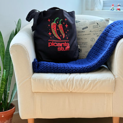 Picante Stuff - Black Chile Tote - Organic
