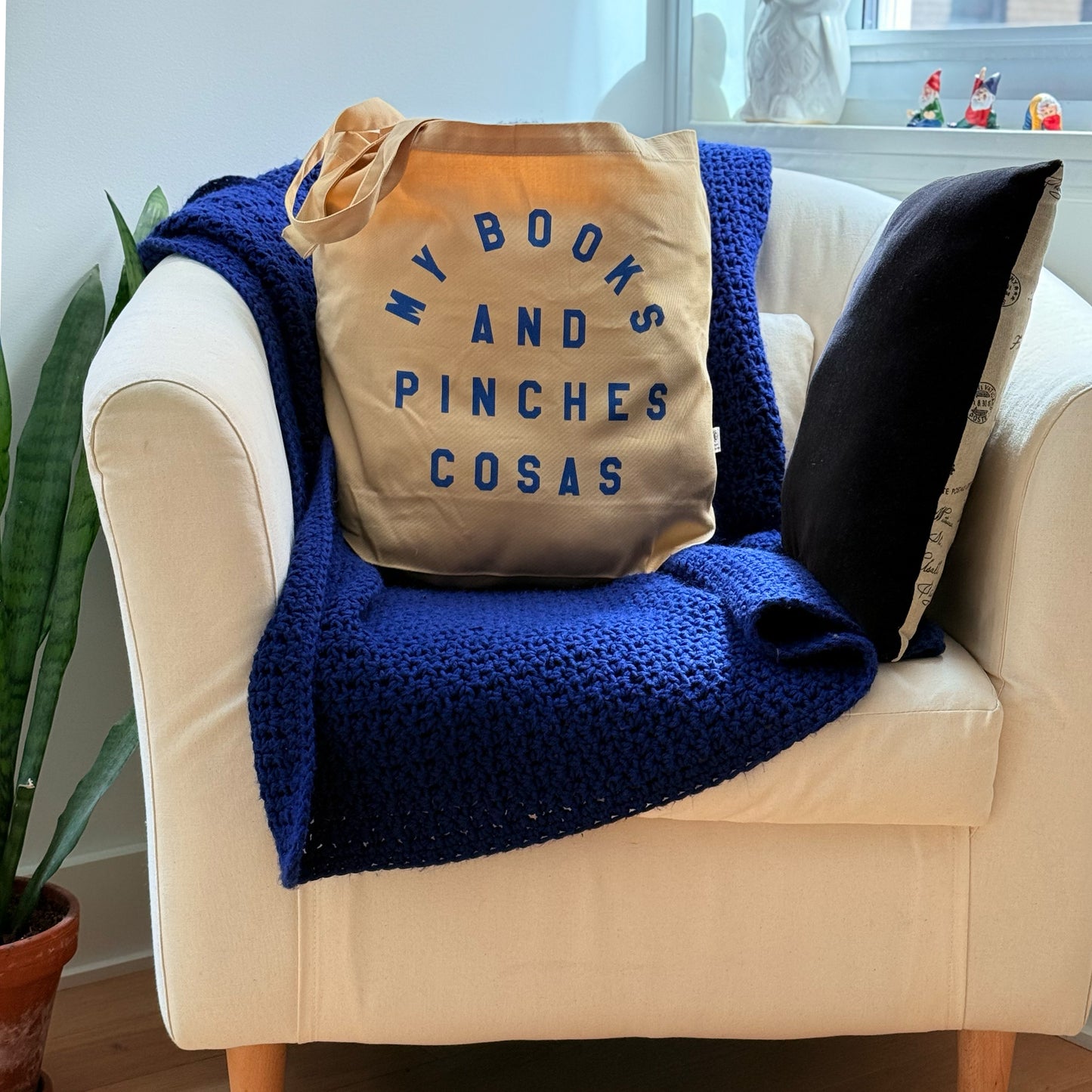My Books and Pinches Cosas - Book Lover Natural Tote - Organic