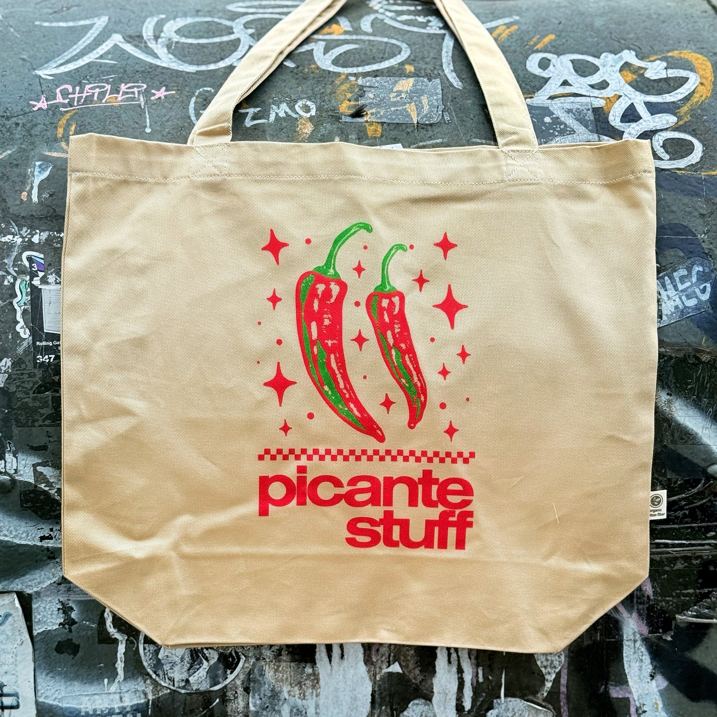 Picante Stuff - Natural Chile Market Tote - Organic