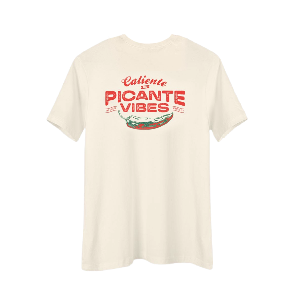 Caliente and Picante Vibes, Woman's Tee, Natural